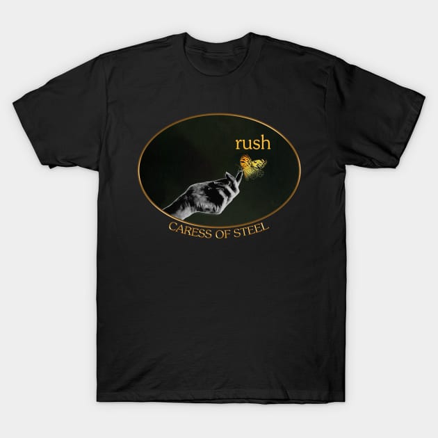 Rush Caress of Steel Round T-Shirt by MakroPrints